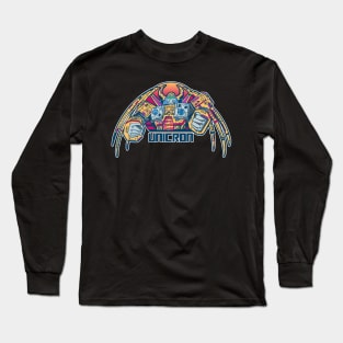 Retro 80s Punk Unicron Long Sleeve T-Shirt